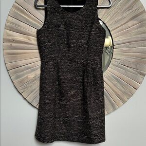 The Limited Black and Gray Textured Mini Dress